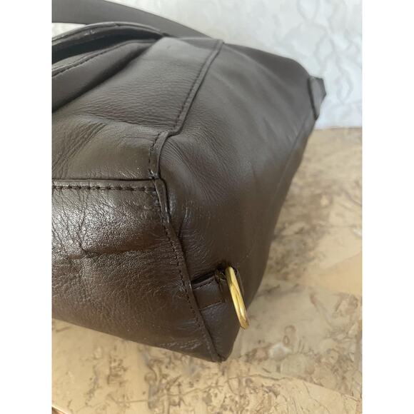 Coach campbell Dark brown leather convertible satchel shoulder bag F24690 - Picture 8 of 12